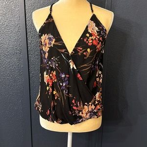 Pink Clover Floral Tank Top SZ S